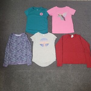 Mixed Brands Lot of 5 Size M Tops Girls Athletic Casual Every Day Ivivva Athleta